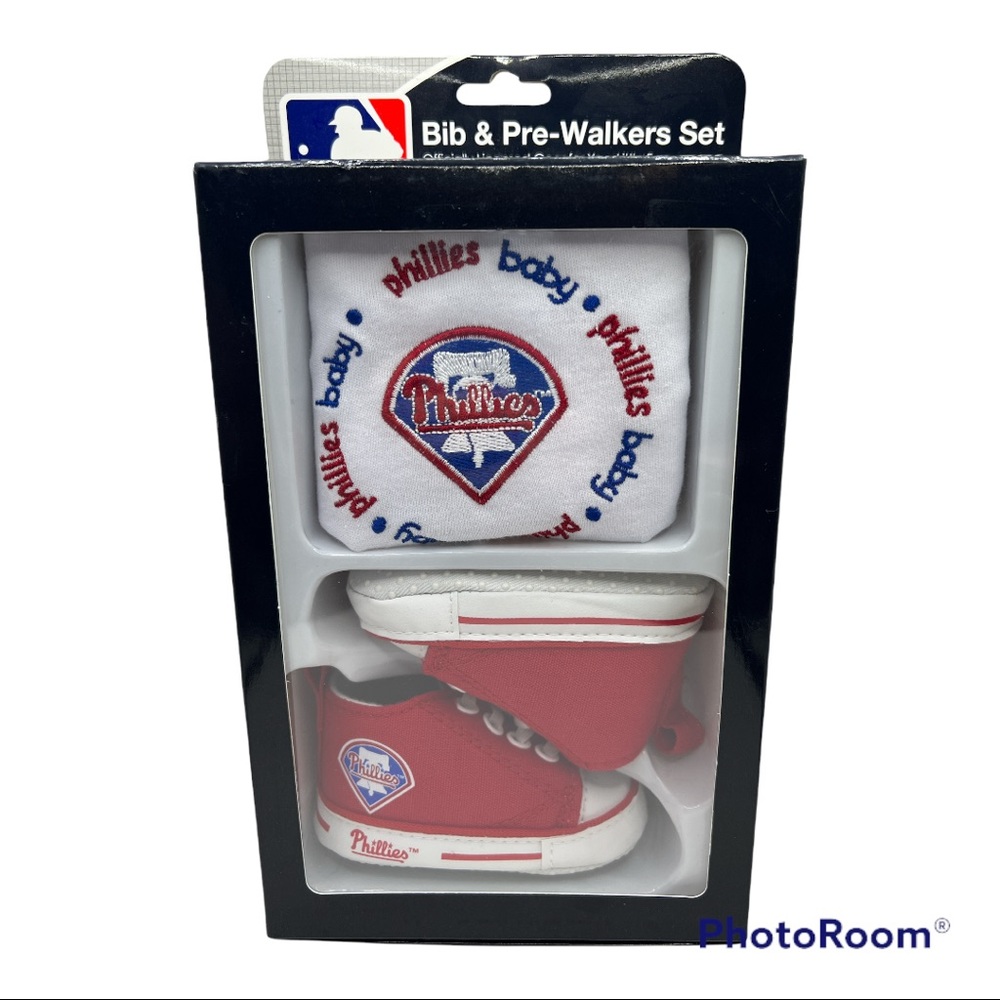 MLB Phillies Bib and Baby High-Tops Set